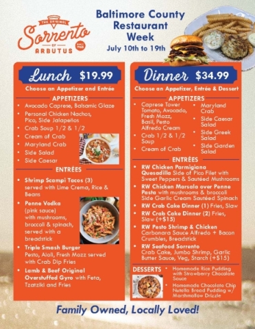 Baltimore County Restaurant Week